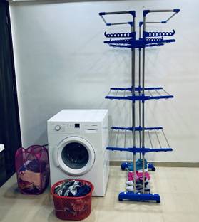 TNC Steel, Plastic Floor Cloth Dryer Stand T-CDS-JB2SS-3T-040080