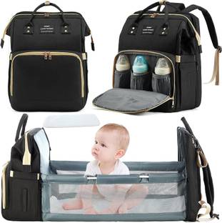 HomeCloud Diaper Backpack Foldable Mummy Bag bagpack with Bassinet, Travel, Foldable 900D, Baby Diaper Bag