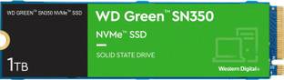 WESTERN DIGITAL WD Green Nvme SN350 1 TB Desktop, Laptop Green, Black PCIe NVMe Internal Solid State Drive (SSD) (WDS100T3G0C)