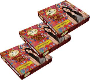 KOKILA Multi Color Cones|5 min. Instant Temporary Tattoo| 3 Box (12 Cone in 1 Box) Synthetic Mehendi