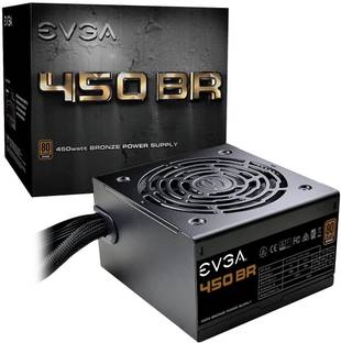 EVGA 100-BR-0450-KN BR 450 Watts Computer PSU with 2 SATA Cables