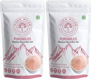 Puro Miles Himalayan Pink Rock Salt 2 Kg | Free from Anti Caking agents and Chemicals |Pure & Natural |Loaded with Natural Minerals Himalayan Rock Salt