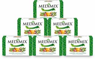 MEDIMIX Classic Soap | Pack of 6 | 75g each | Ayurvedic Soap with 18 Herbs |