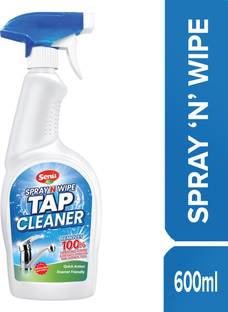 Senu Spray N Wipe Tap Cleaner 600ml | SHINER | Quick Action | Limescale & Hard Water Stain Remover
