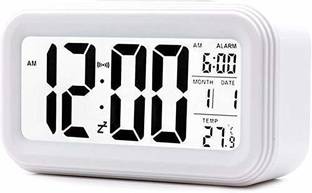 NSV Digital White Clock