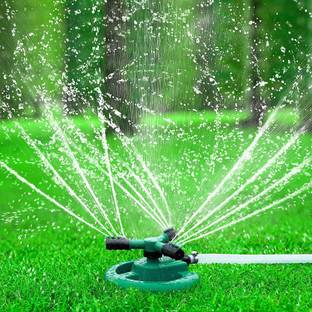 IGNITO 3 Arm 360° Sector Rotating Water Sprinkler Garden Pipe Watering Wand