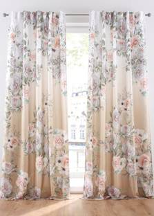 Ad Nx 154 cm (5 ft) Polyester Room Darkening Window Curtain (Pack Of 2)