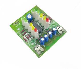 Pcb And Electronics 10 LED STEREO VU METER HIGH QUALITY FOR PROFFESIONAL AMPLIFIER Electronic Components Electronic Hobby Kit