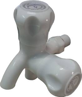 droptech Fancy Pvc bib cock 2 in 1 water tap two way faucet bib tap Water Tap Two Way Faucet pack of 1 Bib Tap Faucet