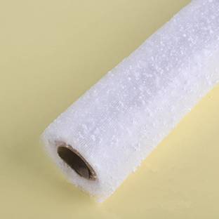 3A Featuretail White Snow Net Fabric Roll for Flowers/Gift Wrapping & Decoration Polyster Gift Wrapper