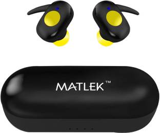 Matlek Earbuds With Deep Bass Wireless Bluetooth 5.0 Earphone | 20 Hours Case Battery Bluetooth