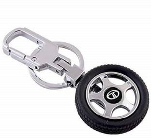 ravariya graphics Spinning Tyre Rotary Wheel Locking Metal Keychain/Keyring/Key Ring/Key Chain Key Chain