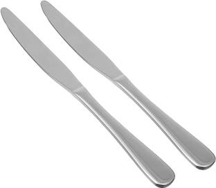 Giftsadaa 2 Pc Stainless Steel Knife 2 Pcs Butter Knife & Dinner Knife 20 Cms Used for sandiwich and Portable