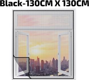 WNE Jaliwale 130 cm (4 ft) Polyester, Net Transparent Window Curtain Single Curtain