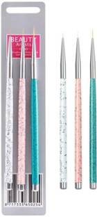 NAILSBAR Professional Professional 3 pcs of nail art detailing brush, 0-00-000 sizes