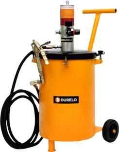 DURELO Air Operated Pneumatic Grease Gun Bucket 25Kg Manual Pump