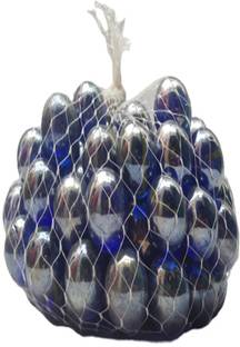 DsIndustry 90__Pcs Dark Blue OR Blue Kanche Glass Marble Ball Glass Pabbles Ball