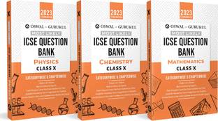 Oswal-Gurukul Most Likely ICSE Question Bank Class 10 Bundles (Set Of 3) : Physics, Chemistry & Maths For Exam 2023