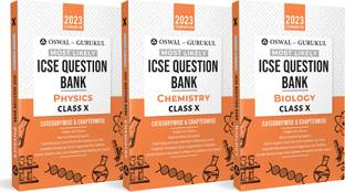 Oswal-Gurukul Most Likely ICSE Question Bank Class 10 Bundles (Set Of 3) : Physics, Chemistry & Biology For Exam 2023