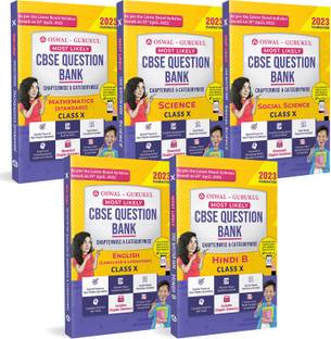Oswal-Gurukul Most Likely CBSE Question Bank Class 10 Bundles (Set Of 5) : Maths, Science, English, Hindi-B & Social Science For Exam 2023