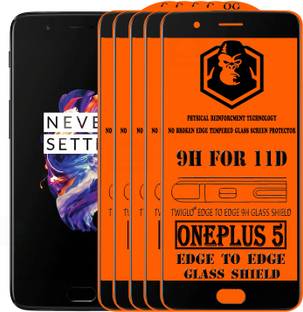 TWIGLO Edge To Edge Tempered Glass for OnePlus 5