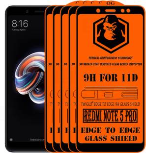 TWIGLO Edge To Edge Tempered Glass for Mi Redmi Note 5 Pro