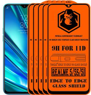 TWIGLO Edge To Edge Tempered Glass for REALME 5I