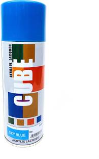 AMIT MART Cube Aerosol Multi Purpose Spray Paint Blue Spray Paint 950 ml