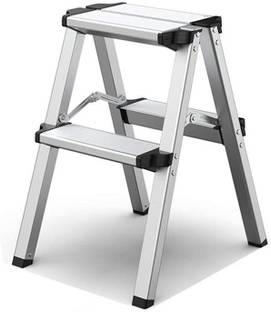 बकेटलिस्ट BUCKETLIST® Double Sided 2 Step Telescoping Ladder एल्युमीनियम सीढ़ी