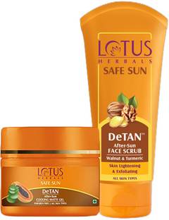 LOTUS HERBALS Sun Protection DeTan Combo