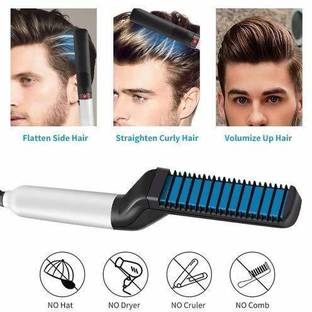 hpg traders Electric Beard Straightener Hair Comb Curly Hair Straightening Beard
