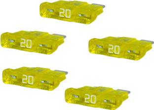 Ovicart ATO/ATC Regular Blade Fuse -20A (Pack of 5) Vehicle Fuse