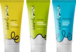 Curlvana Go-To Curl Kit - Shampoo, Conditioner and Leave-in Cream for Curly Hair. 0 Frizz