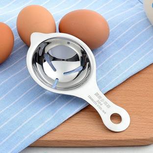 Dhvsam 1 Egg Separator, Yolk Divider Strainer Filter Dishwasher Safe Kitchen Bake Tool. Stainless Steel Egg Separator