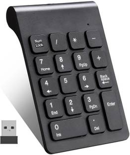Wifton Wireless Number Pad Portable Slim Mini USB -IX3 Wireless Handheld Multi-device Keyboard Compatible with Desktop, Laptop, Mac