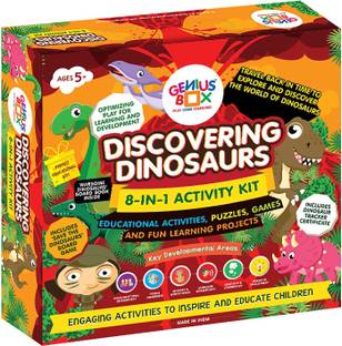 Genius Box Learning and Educational Toys for Children: Discovering Dinosaurs Activity Kit / Educational Kit / Learning Toy / STEM (Multicolor)