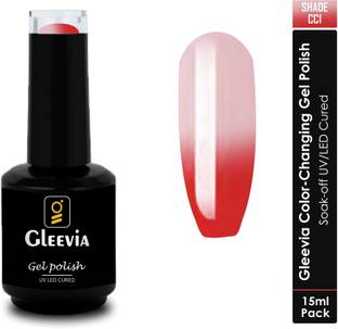Gleevia Color Changing UV Gel Polish for Professionals 15ml Brush Cap CC1 Shade CC1