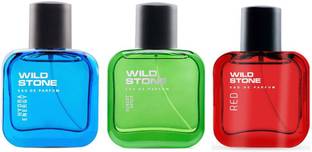 Wild Stone Forest Spice, Hydra Energy and Red Perfume for Men, Pack of 3 (30ml each) Eau de Parfum  -  90 ml