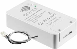 Duluck Smart WiFi IOT Switch, Smart switch, Wifi switch, suitable for Geyser, Lights, Wall sockets, Iron, Air purifier, it Can fix behind the wall switch panel. It works with Alexa & Ok-Google, Capacity up to 3400-watt resistive load. WPC & ETA certified, NOT for AC & Motor, model (PS-1604) Smart Switch