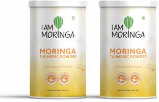 I Am Moringa Moringa Turmeric Powder 200 Gram Combo Offer (Pack of 2) (2 x 100 g)