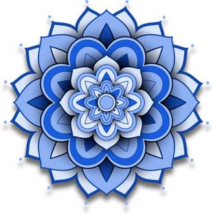 woopme Art & Paintings Blue, White Wallpaper