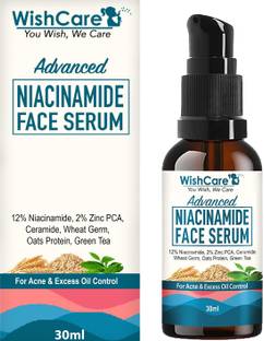 WishCare 12% Niacinamide Serum with 2% Zinc & Oats for Acne, Acne Marks & Oil Balancing