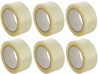 NIGSUR Single Side [6 Pack] Transparent Cello Tape 2 Inch, 50 Meter Each Transparent Tap (Manual)