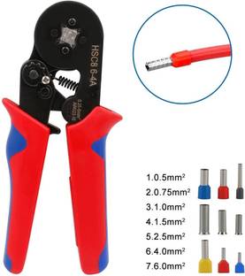 metrotools 0.25-6 mm² AWG 23-10, Crimping Plier Self-adjustable Crimping Tools Square Ferrule Wire Cable Manual Crimper