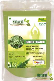 Natural Health and Herbal Products Natural Indigo Leaves Powder (Indigofera Tinctoria) For hair care and Herbal Colorant - Pack of 1 (227 Grams)
