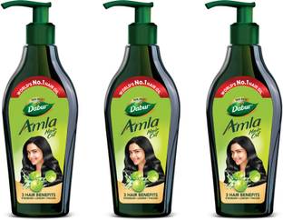 Dabur Amla for Long, Healthy and Strong Hair, 550 ml-(Pack of 3) Hair Oil