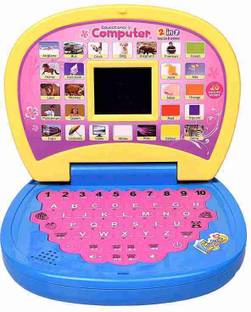 Excellence toys Educational Laptop Computer for Kids Girls - Colour As per Stock
