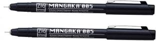 Zig CARTOONIST MANGAKA 005 010 BLACK PACK OF 2