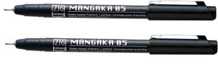 Zig CARTOONIST MANGAKA 05 010 BLACK PACK OF 2