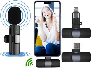 subton Wireless Collar Mic For Mobile with 20m(60ft)Bluetooth Range|Reels Vlog Teaching Microphone